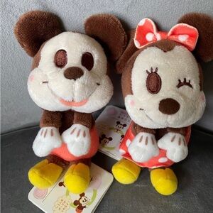 JAPAN TOKYO Disney Plush MICKEY MOUSE AND MINIIE  PLUSHY
